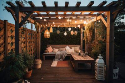 Backyard pergolas