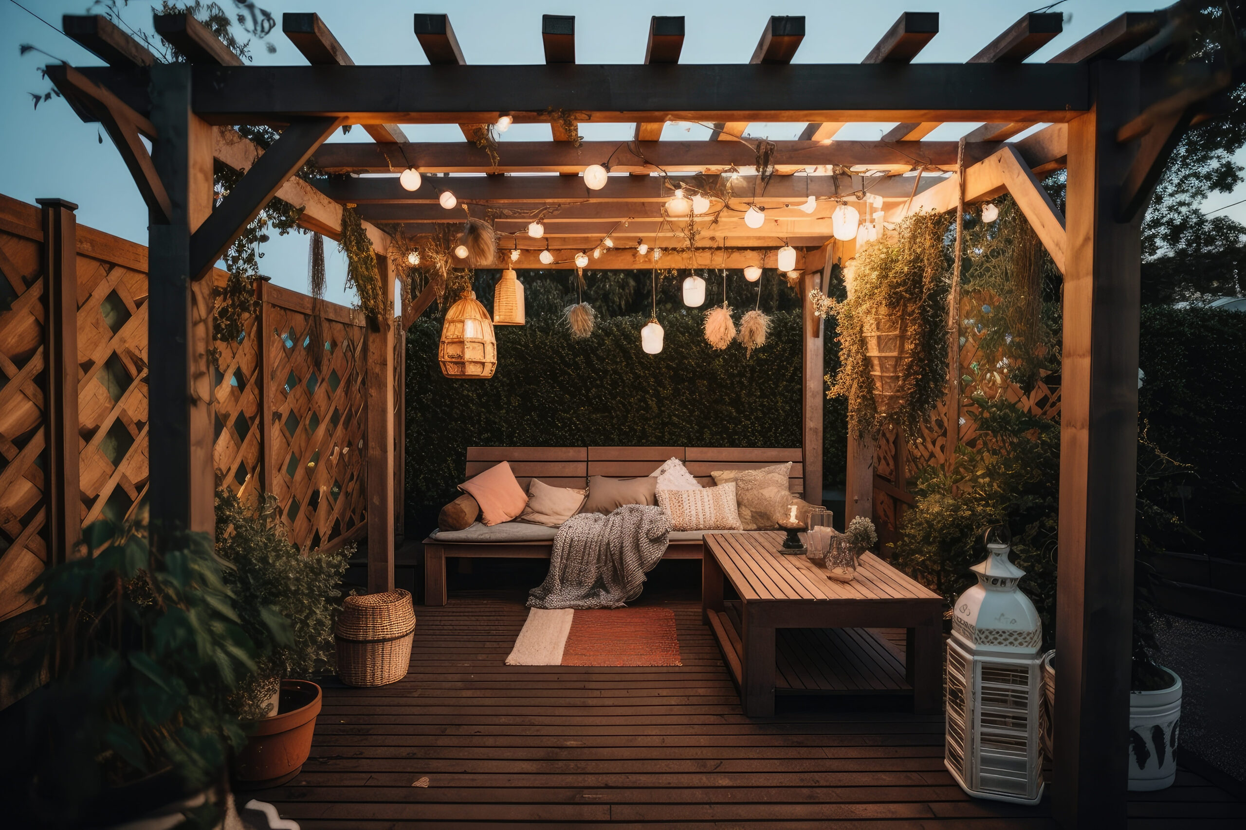 Backyard pergolas